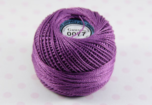 Пряжа Ирис 100% хлопок 10г 82м №0077 сиреневый